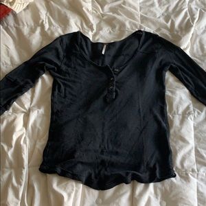 free people half sleeve henley